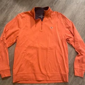 VINEYARD VINES Men’s 1/4 zip - Pink/coral
